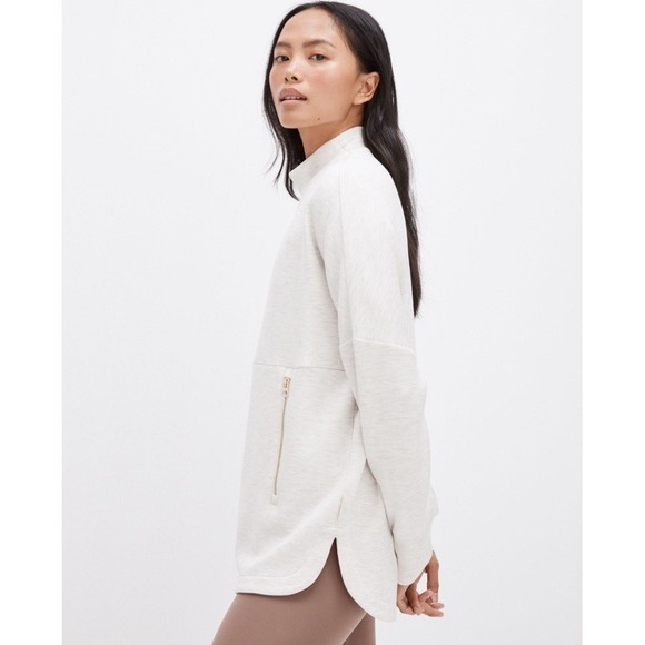 Varley Tops - VARLEY Paige Longline Sweat Pullover Sweatshirt Small‎ Doublesoft Anthropologie